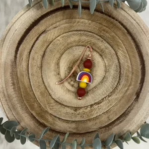 Marque-pages arc-en-ciel et marsala