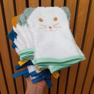 Gant de toilette hermine