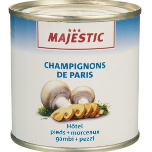 Champignon de Paris Emincés Majestic 12 X 184 gr