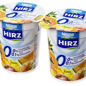 Yogourt Exotic-Cocktail 0% HIRZ 180 g 2 X