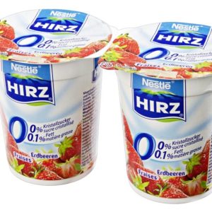 Yogourt Fraise 0% Hirz 180 g 2 X