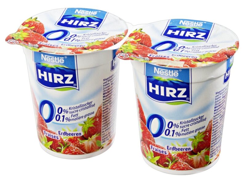 Yogourt Fraise 0% Hirz 180 g 2 X