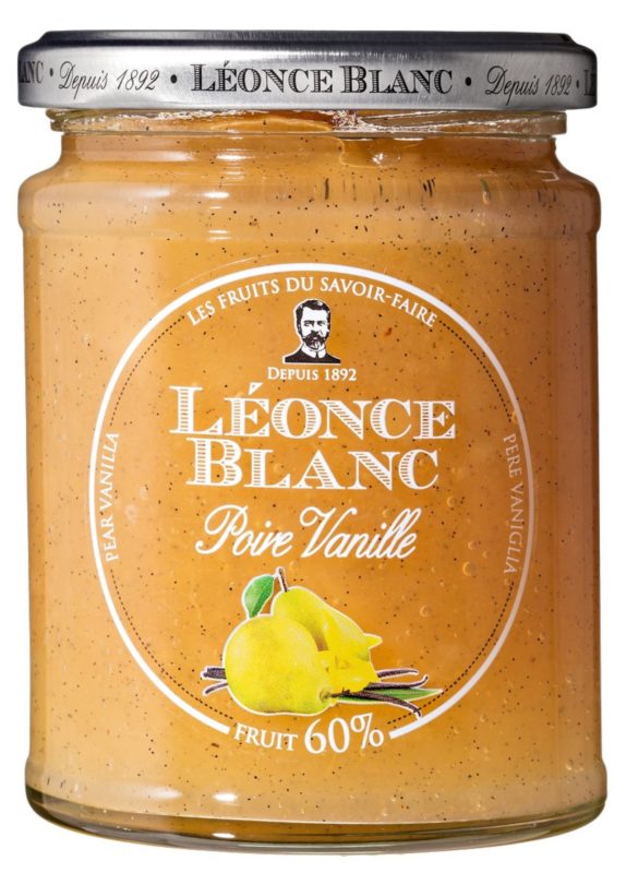 Confiture Poire Vanille 60% L.Blanc 330 gr