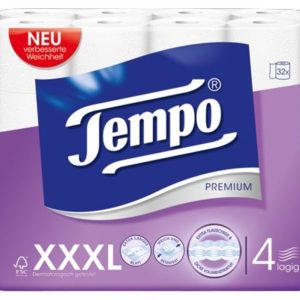 Papier WC Tempo Blanc 4 Couches 32x
