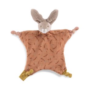 DOUDOU LAPIN ARGILE TROIS PETITS LAPINS  MOULIN ROTY
