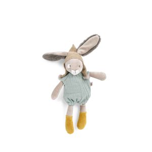 PELUCHE LAPIN SAUGE TROIS PETITS LAPINS  MOULIN ROTY