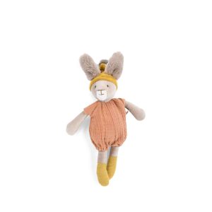 PELUCHE LAPIN ARGILE TROIS PETITS LAPINS  MOULIN ROTY