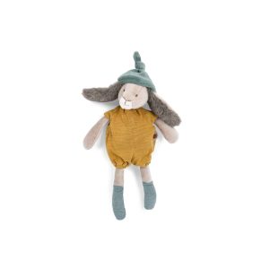 PELUCHE LAPIN OCRE TROIS PETITS LAPINS  MOULIN ROTY