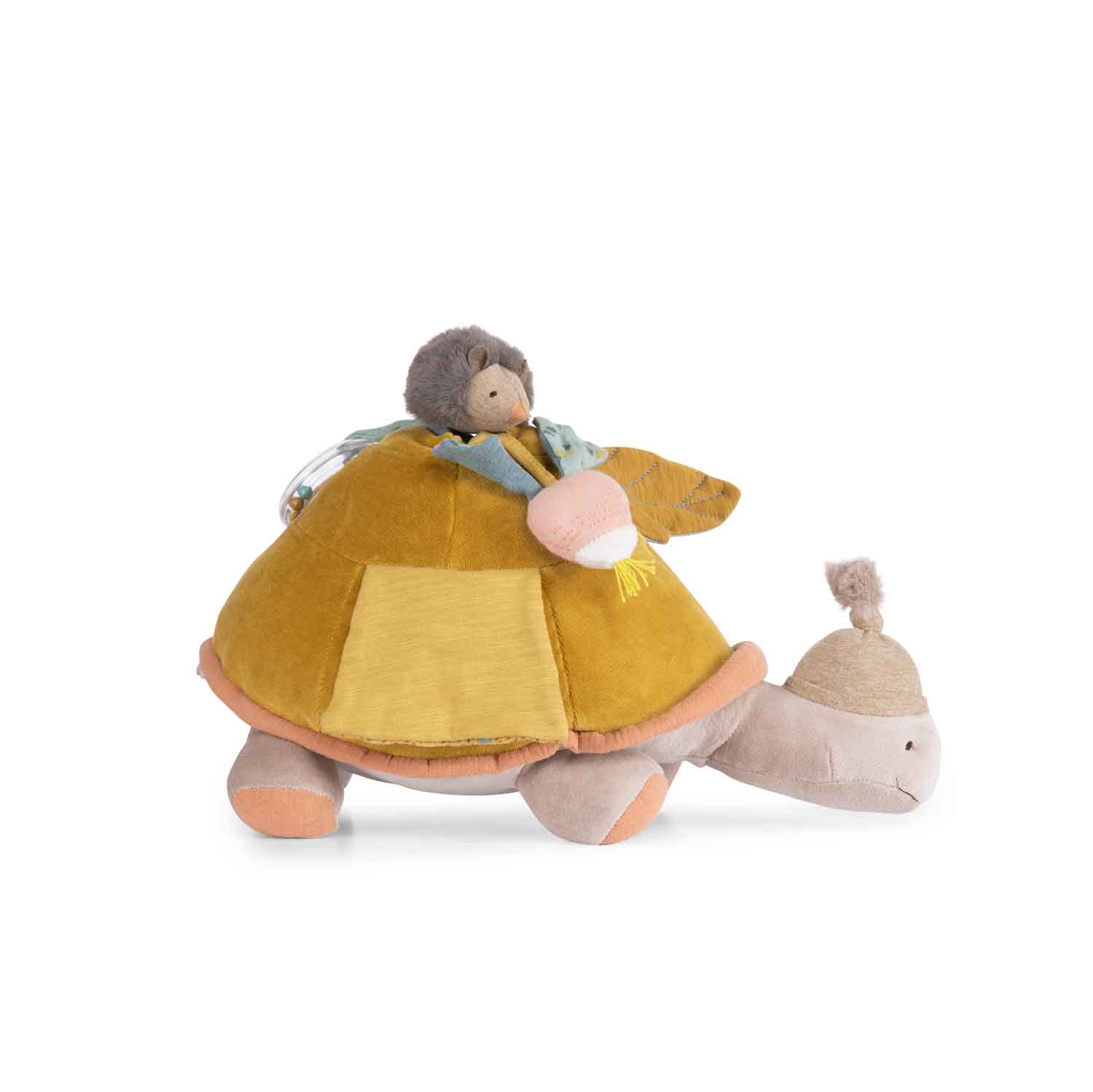 PELUCHE GRANDE TORTUE D’ACTIVITÉS « TROIS PETITS LAPINS » – MOULIN ROTY – Image 2