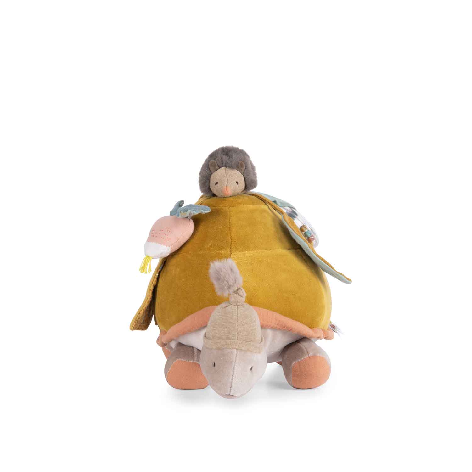 PELUCHE GRANDE TORTUE D’ACTIVITÉS « TROIS PETITS LAPINS » – MOULIN ROTY – Image 3