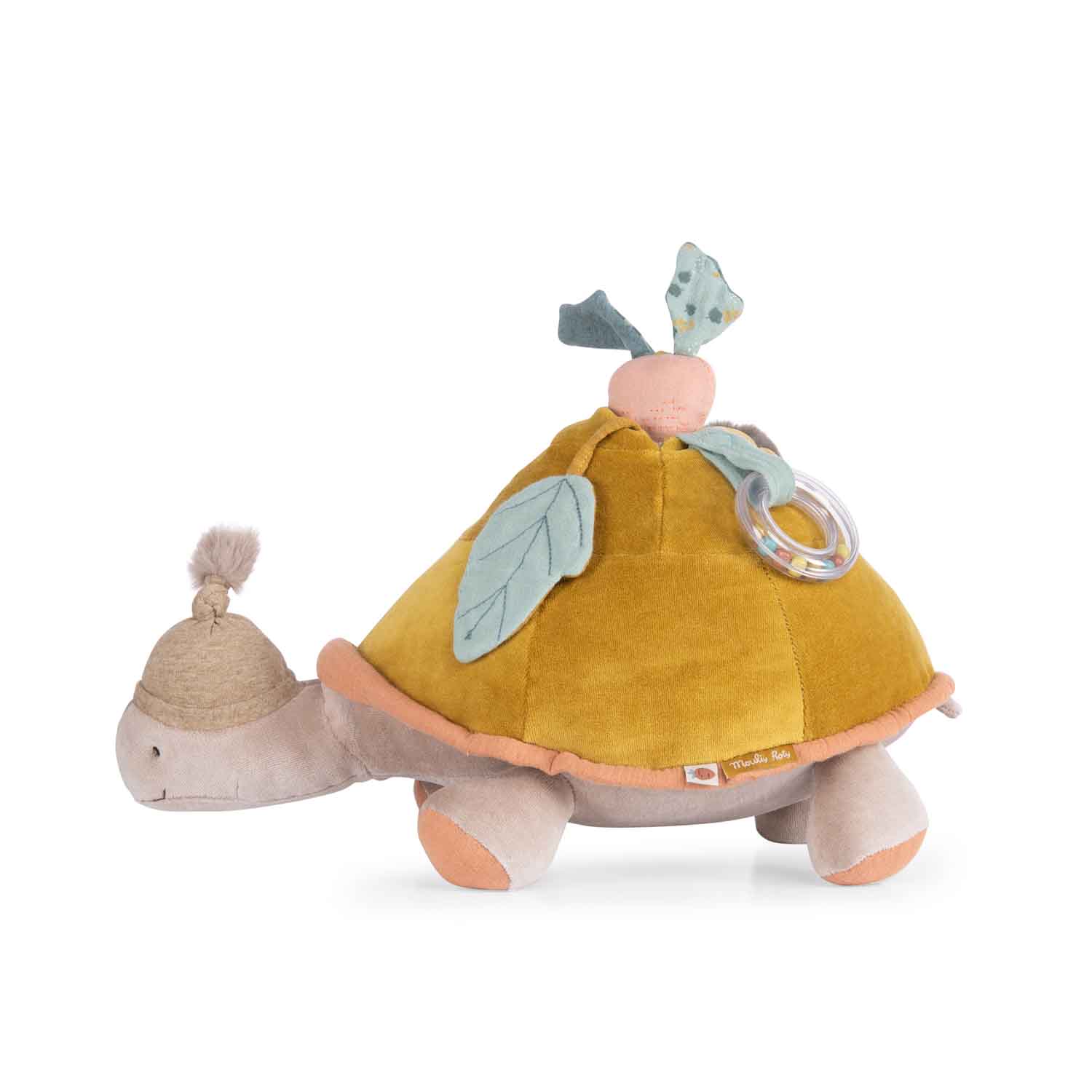 PELUCHE GRANDE TORTUE D’ACTIVITÉS « TROIS PETITS LAPINS » – MOULIN ROTY – Image 4