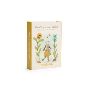 CARTES MES 12 PREMIERS MOIS. « TROIS PETITS LAPINS »