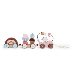 TRAIN D&rsquo;ACTIVITÉS À TIRER EN BOIS « APRÈS LA PLUIE » MOULIN ROTY