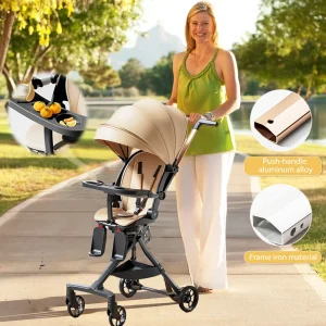 Poussette bébé haute à deux