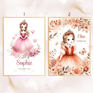 Affiche De Naissance Princesse