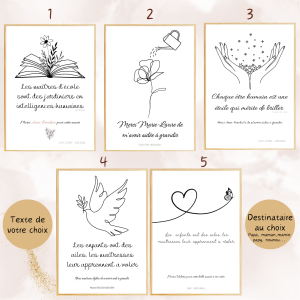 Affiche remerciement adulte