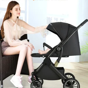 Poussette compact et luxueuse