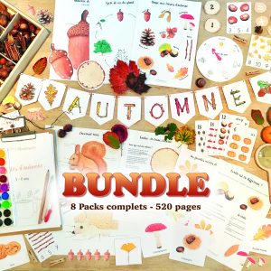 🍂 Bundle d&rsquo;Automne – 520 Pages de Matériel Montessori à Imprimer 🍁 – PDF à télécharger