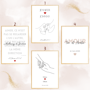 Affiche Couple Amour