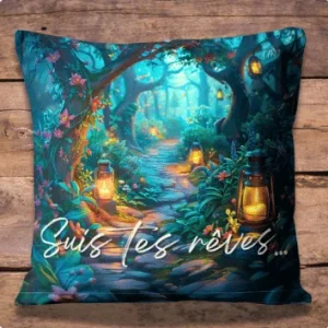 Housse de coussin (face arrière) – Sentier