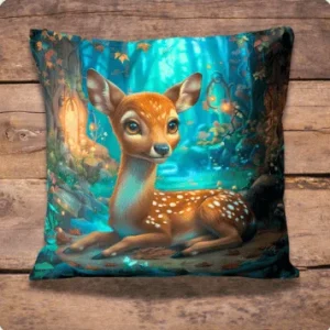 Housse de coussin (face avant) – Faon
