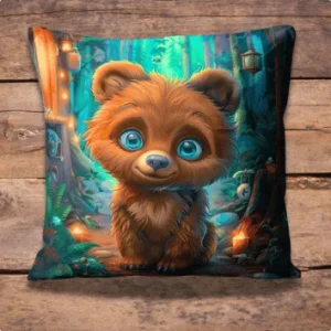 Housse de coussin (face avant) – Ours