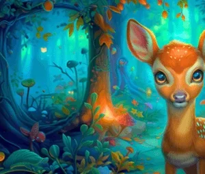 Trousse velours – Faon