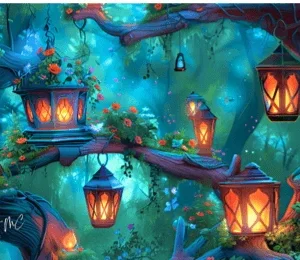 Trousse velours – Lanterne