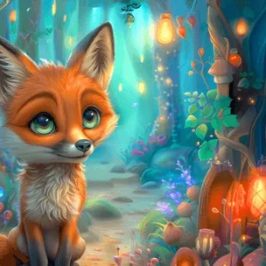 Trousse velours – Renard