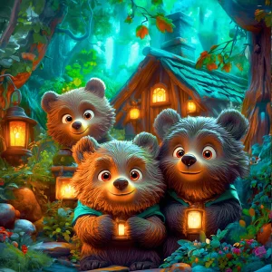 Panneau 75x100cm – Couverture 3 ours