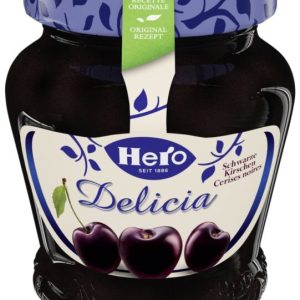 Confiture de Cerises Noires Delicia Hero 320 gr
