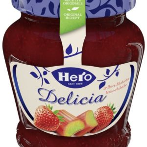 Confiture de Fraises-Rhubarbe Delicia Hero 320 gr