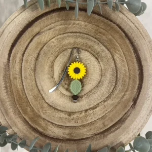 Marque-pages tournesol et vert sage