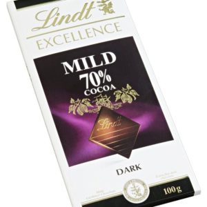 Excellence noir 70% Mild Lindt 5 X 100 gr