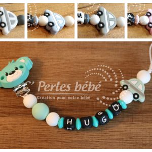 Attache tétine silicone voiture