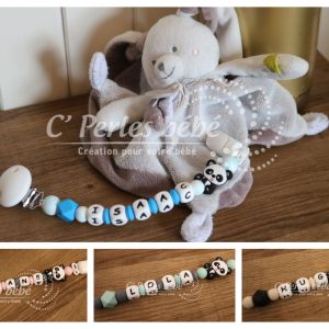 Attache doudou panda