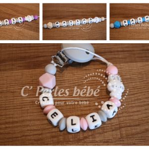 Attache tétine lapinou