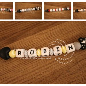 Attache tétine / doudou love panda