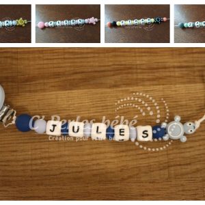 Attache tétine mini tortue