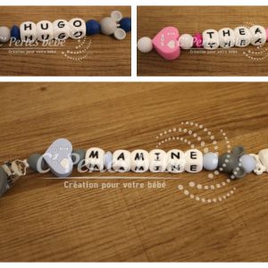 Attache doudou I love Mickey