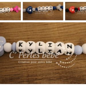 Attache tétine I love Mickey