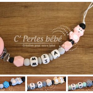 Attache tétine raton laveur