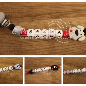 Attache tétine chiot