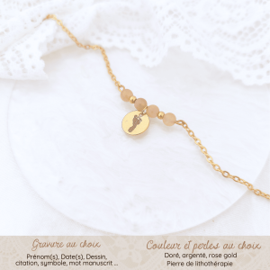 Bracelet Gravure Élégante