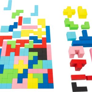 Grand Jeu de Tetris en Bois