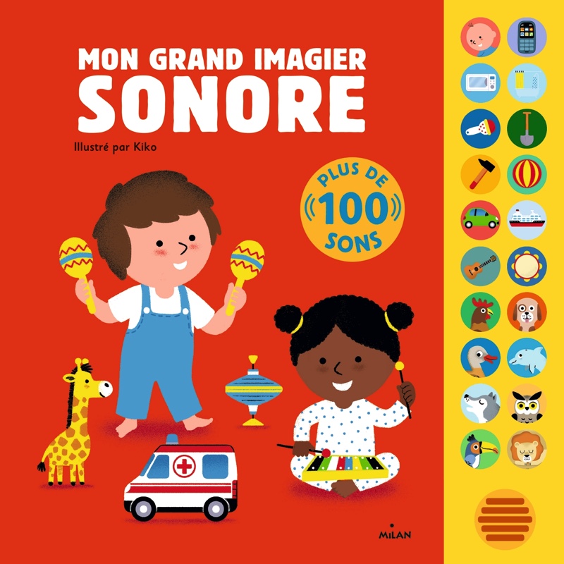Livre sonore MON GRAND IMAGIER SONORE (dès 1 an)