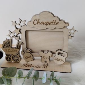 Cadre photo souvenir de naissance