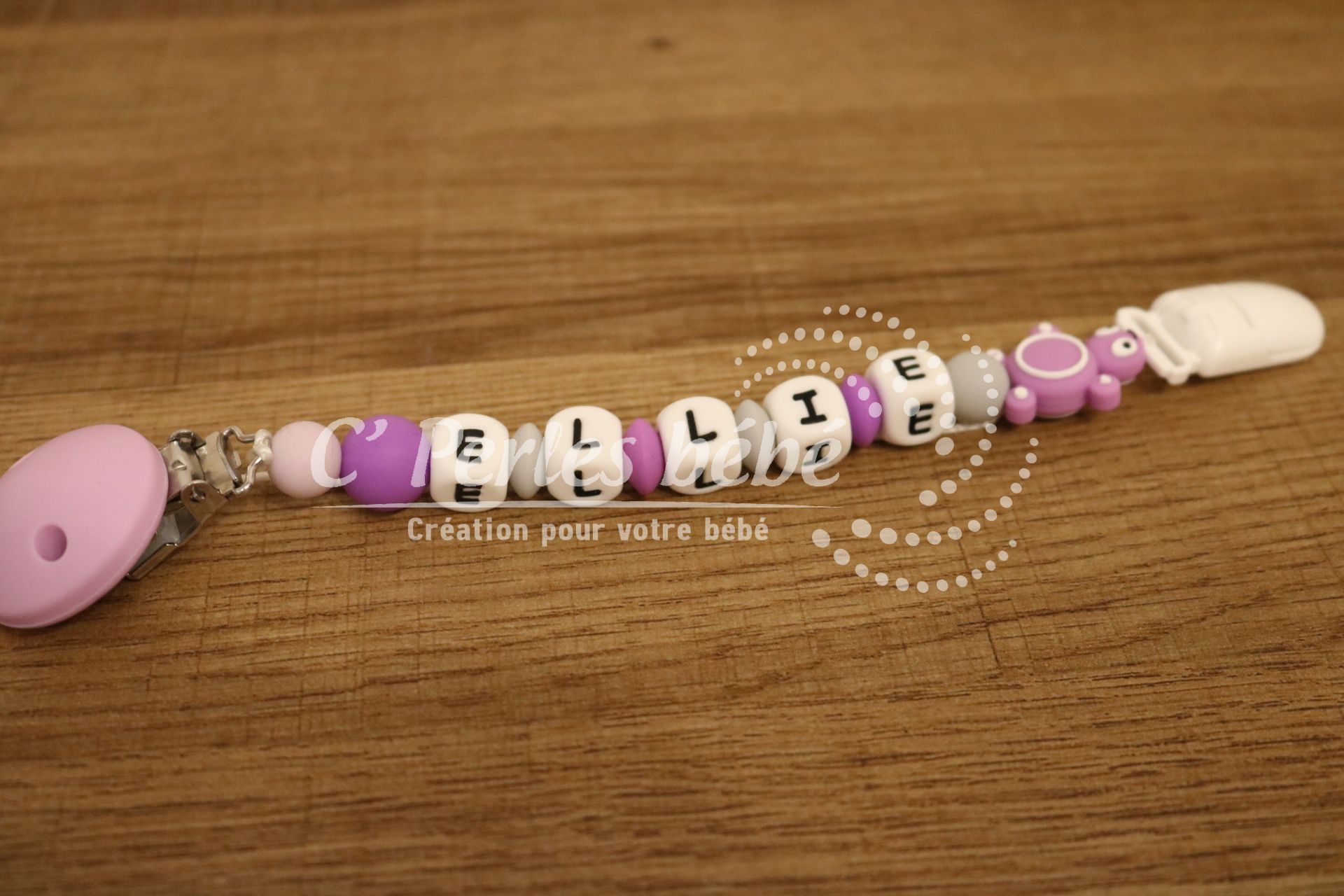 Attache doudou tortue