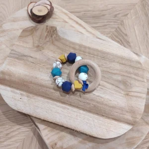 Anneau de dentition bleu roi