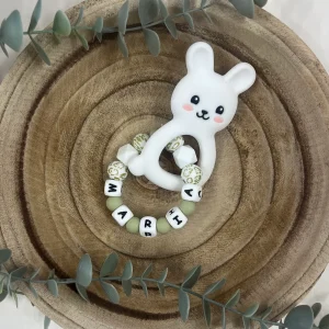 Anneau de dentition panthor et vert sage